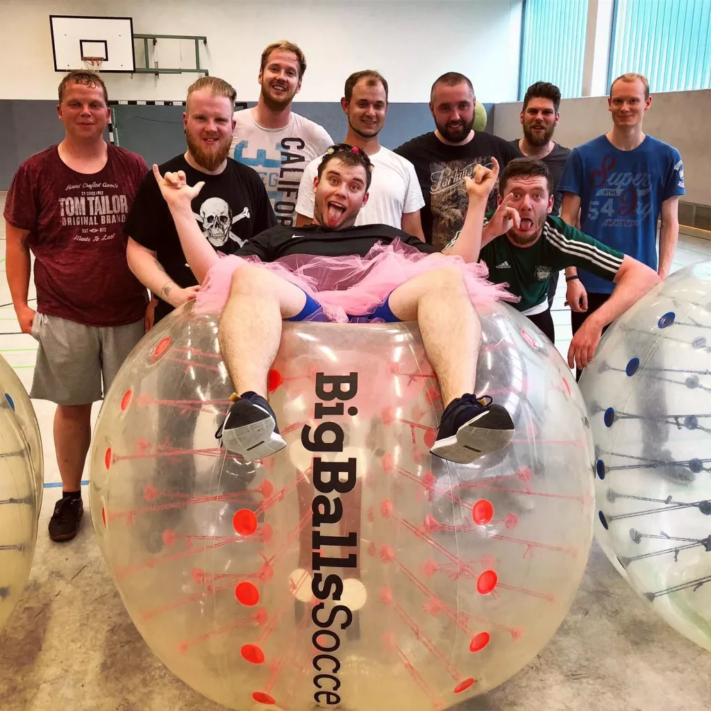 bubble football stag