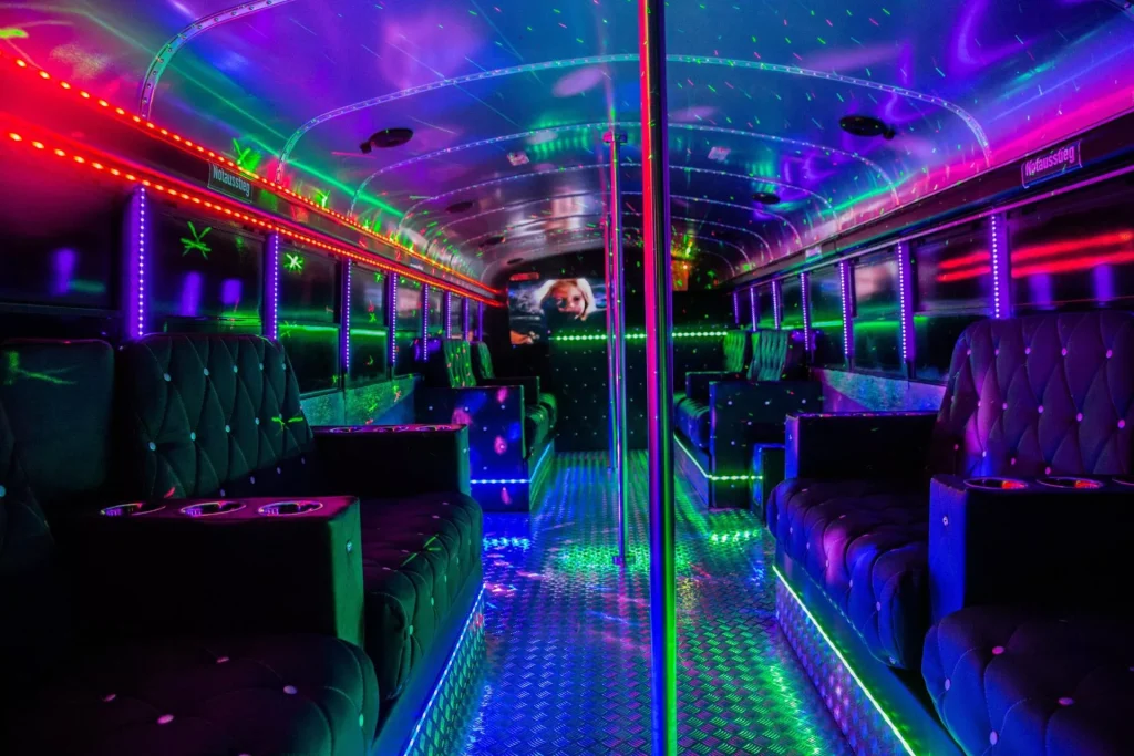 disco in een bus